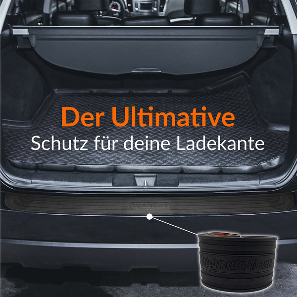 Auto Ladekantenschutz Universal 90 x 8 cm | Zuschneidbar & Selbstklebend | Kofferraum Stoßstangenschutz