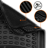 Auto Fußmatten Gummi für Vorne & Hinten | Auto-Fussmatten Universal Teppiche Set