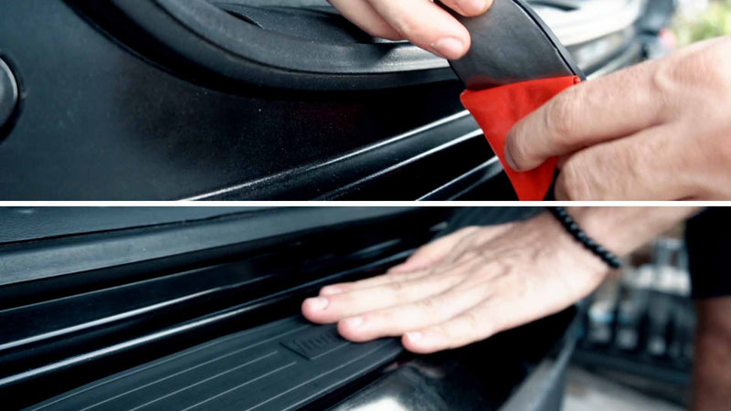 Kaufe Universal Autotürkantenschutzstreifen Rückspiegelschutz Gummi Vorne  Hinten Stoßstangenschutz Schutz Kratzweiß