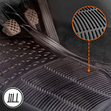 Auto Fußmatten Gummi für Vorne & Hinten | Auto-Fussmatten Universal Teppiche Set