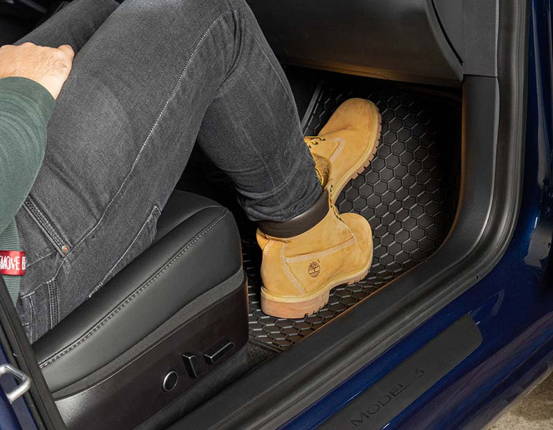 Niedlicher Waschbär-Autoteppich Fußmatten 4-teiliges Set Fahrzeug vorne und  hinten Fußmatten Heavy Duty Gummi Rückseite Teppich Universal Fit
