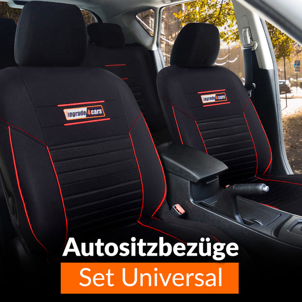 Auto-Sitzbezüge Set Universal | Auto-Schonbezüge für die Vordersitze & Rückbank | Auto-Sitzbezug  | Auto-Zubehör Innenraum Deko