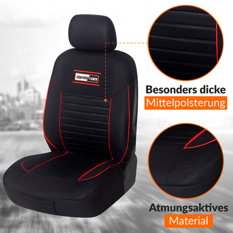 Auto-Sitzbezüge Set Universal | Auto-Schonbezüge für die Vordersitze & Rückbank | Auto-Sitzbezug  | Auto-Zubehör Innenraum Deko