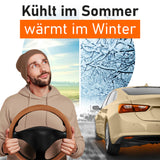 Lenkradbezug Alcantara Look | Lenkradschutz in Universal Größe 37-39 cm | Lenkradhülle für Sommer & Winter | Autozubehör Innenraum