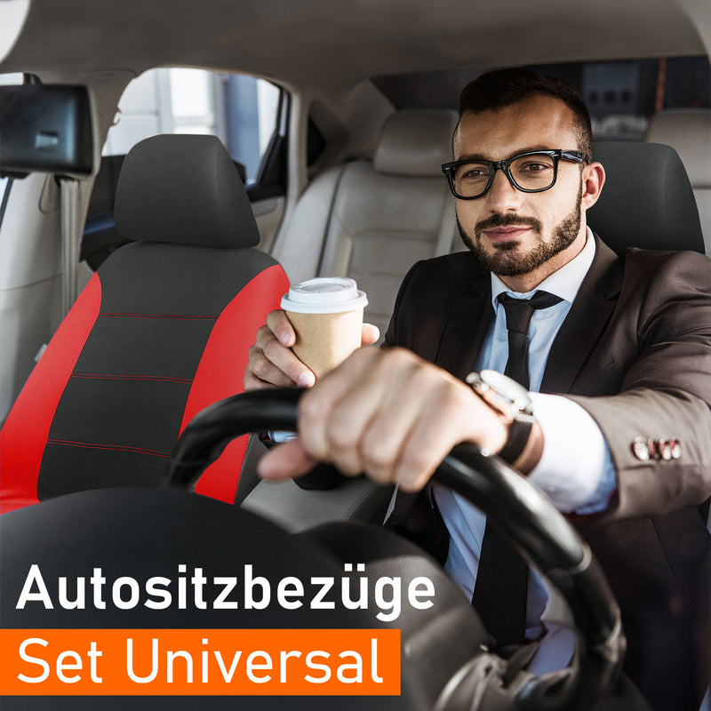 Auto-Sitzbezüge Vordersitze | Auto-Schonbezüge Set für Fahrersitz & Beifahrer