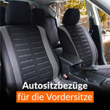 Autositzbezüge Set Universal |  Auto-Schonbezüge in Schwarz für Vorne und Hinten | Auto-Zubehör