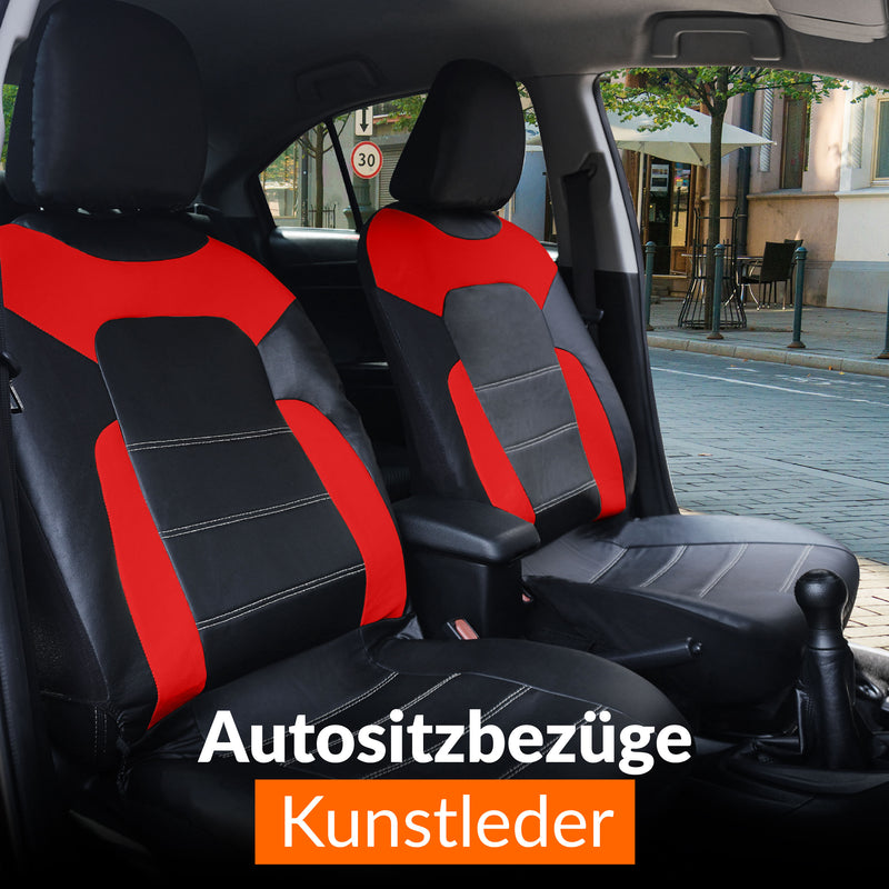 Sitzbezüge Auto Vordersitze Kunst-Leder