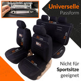 Auto-Sitzbezüge | Auto-Schonbezüge Set für Vordersitze & Rückbank | Auto-Sitzbezug Universal | Auto-Zubehör Innenraum Deko