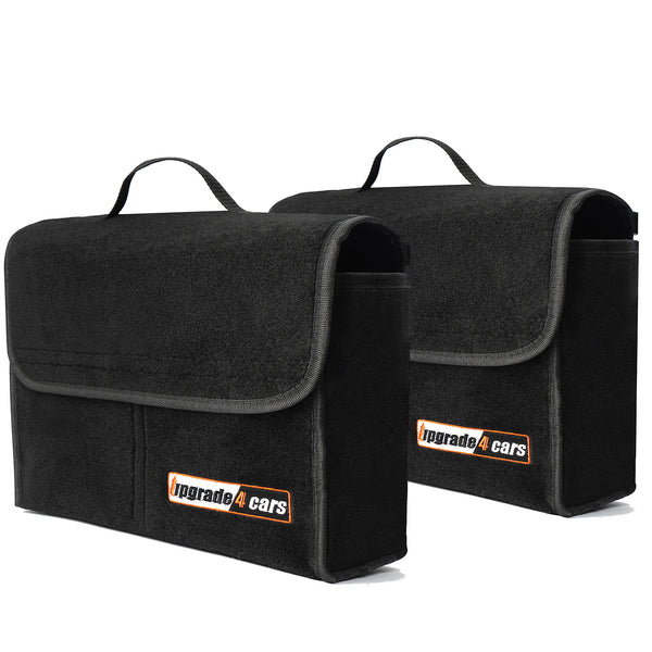 Auto Kofferraumtasche aus Filz | Kfz Kofferraum Organizer für Werkzeug & Autopflege | Kleine Filz-Tasche mit optionaler Klett Fixierung